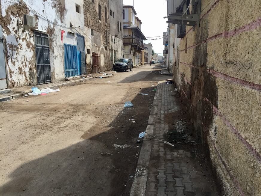 littered streets Djibouti City