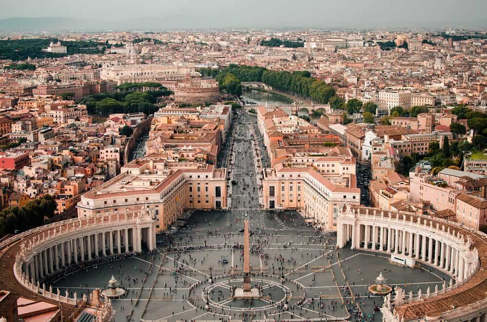Aerial View of Vatican City - Visiting The Vatican