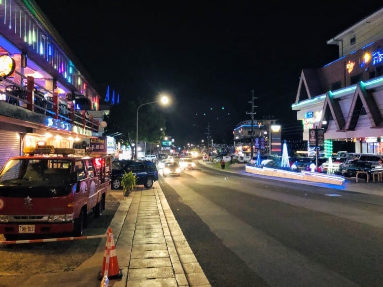 palau streets at night