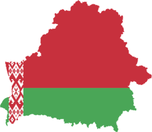Belarus Map and flag