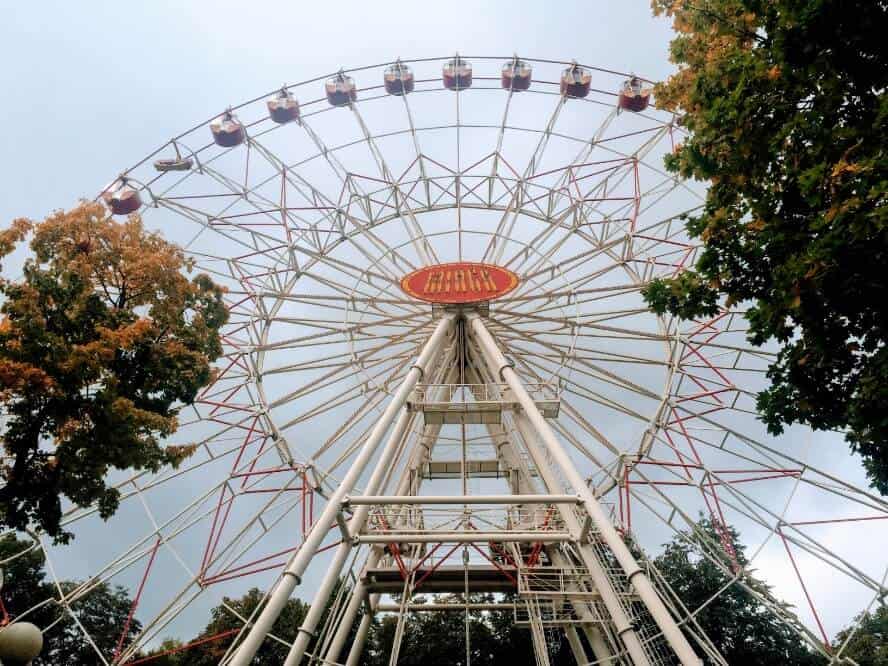 Minsk ferris wheel in gorky park