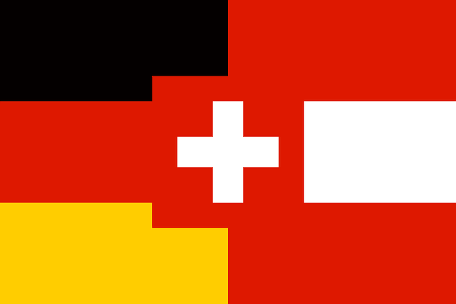 an amalgamation of the swiss, german, and austrian flags