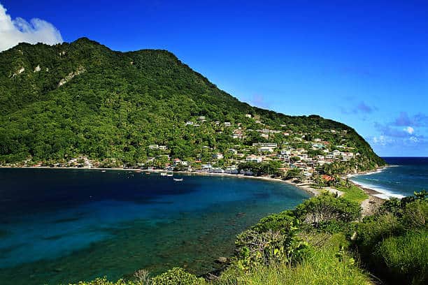 Scotts Head fishing village in Dominica