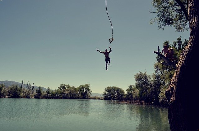 man on rope swing - What to Do in Flores Guatemala