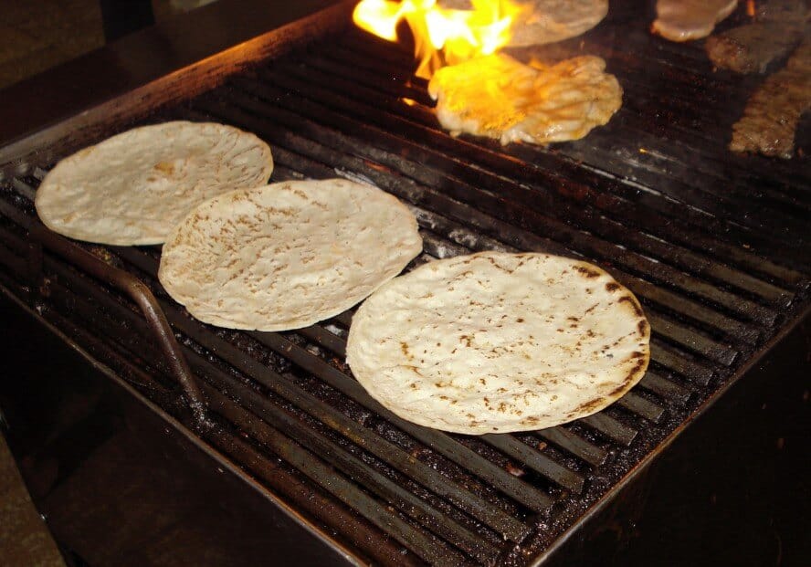 quesadillas on a grill