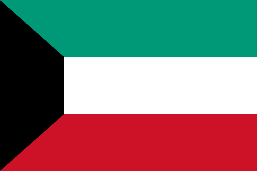blog Kuwait flag green white red and black