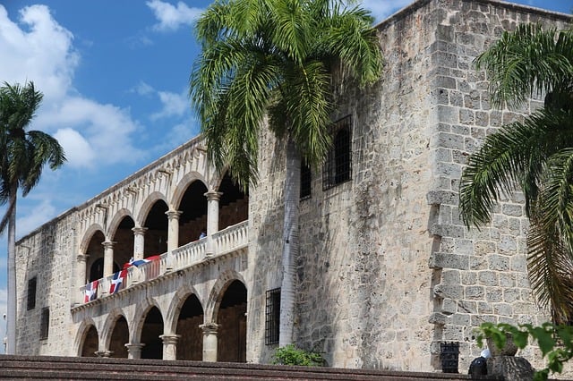 grey brick building Alcazar de Colon