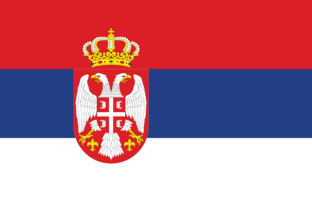 serbian flag red blue and white