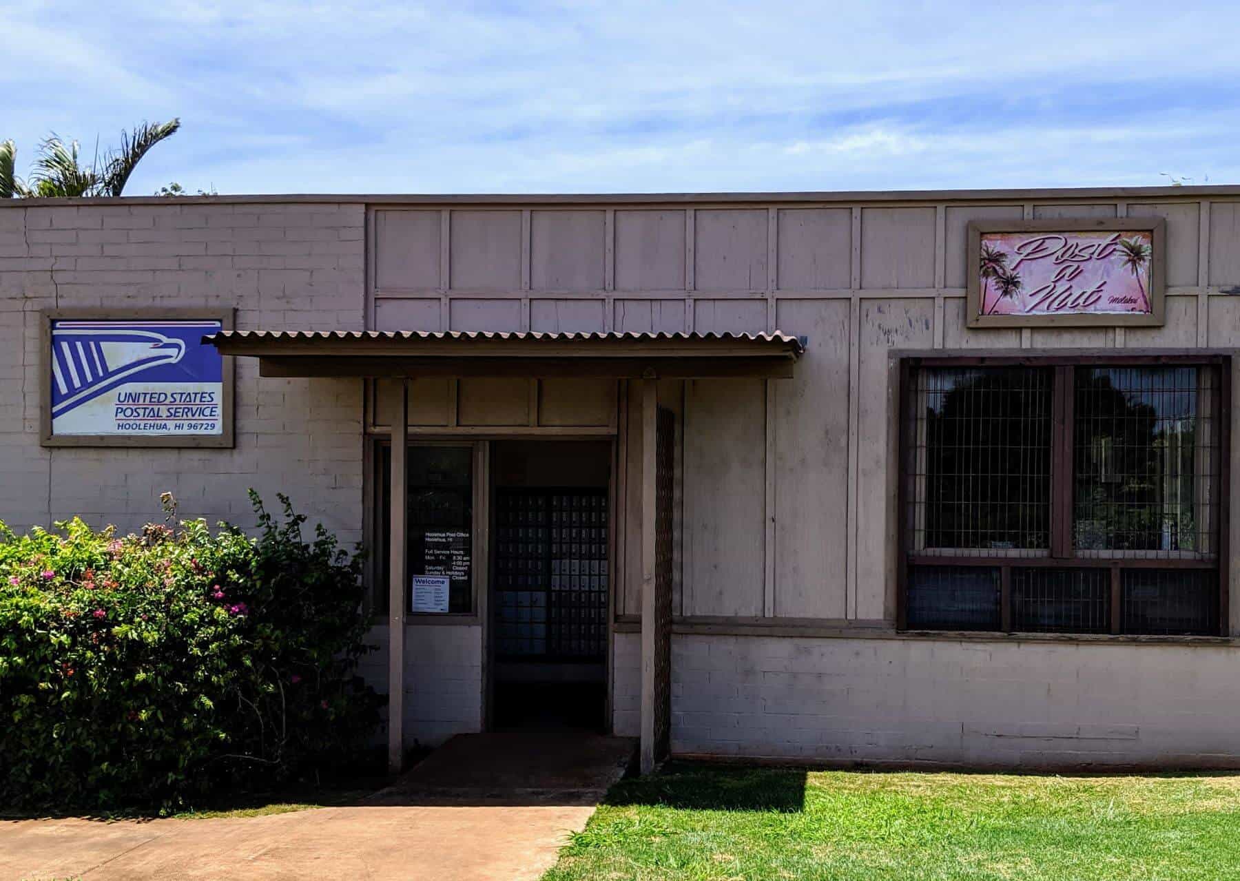 hoolehua post office brown building