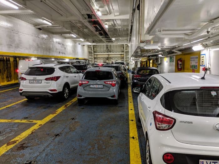 inside the Westmann Islands ferry