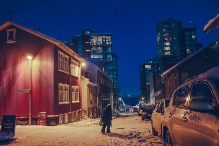 reykjavik at night