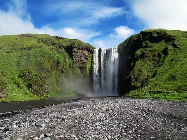 skogafoss waterfall