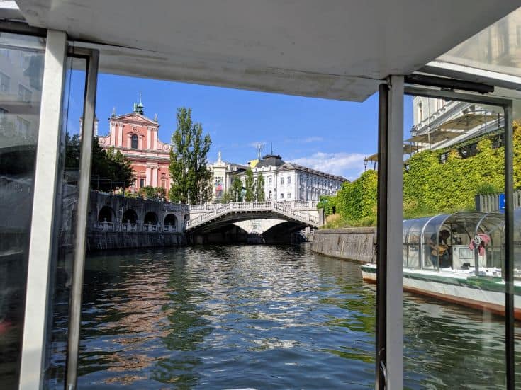 riverboat in Ljubljana