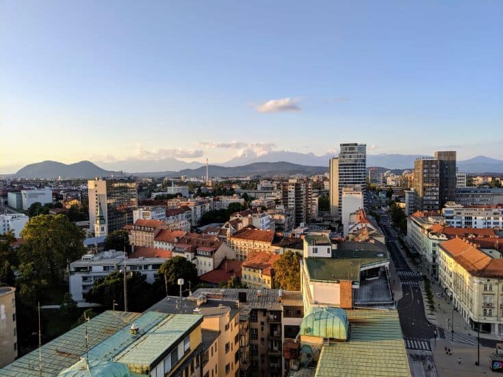 Ljubljana city view