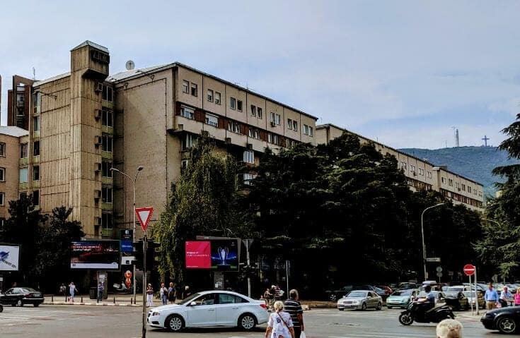 gray building in Skopje